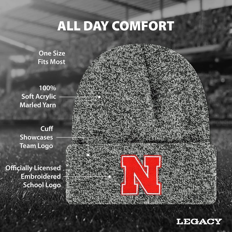Legacy NCAA Officially Licensed Ribbed Knit Cuff Beanie, Unisex, One Size Fits Most - Image 2
